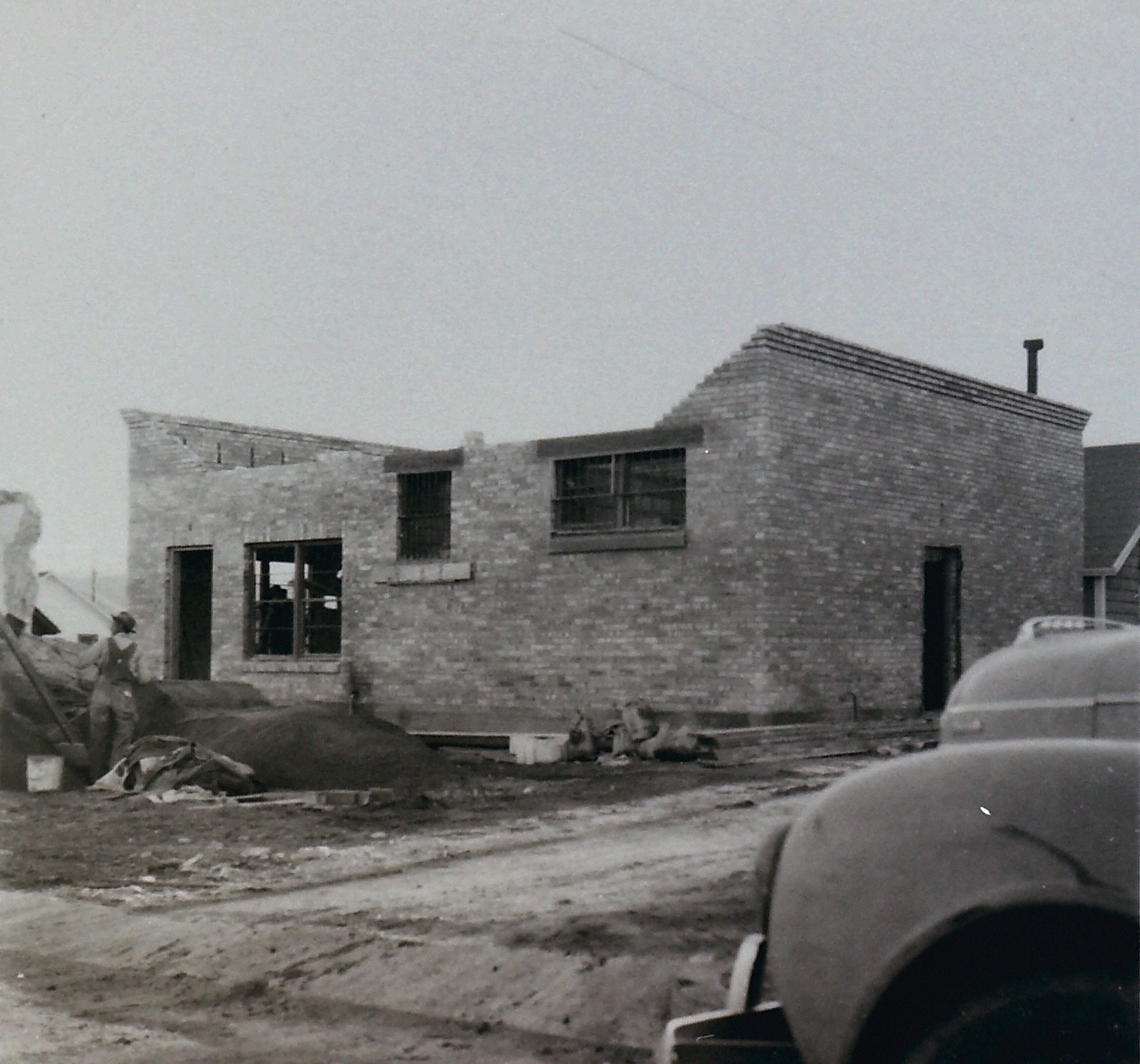 Construction of Carlin's New Jail in the 1940s